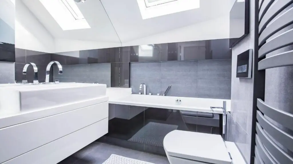 Attic Bathroom Gray