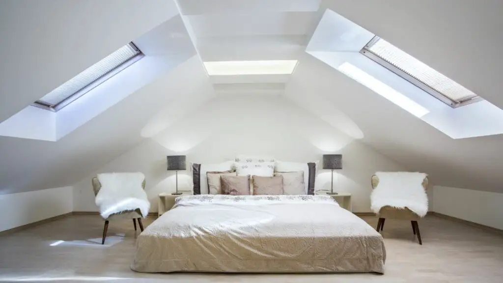 Twin Skylight bedroom