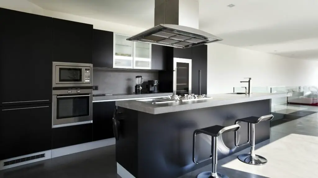 Black Kitchen Cabinets White Apartment