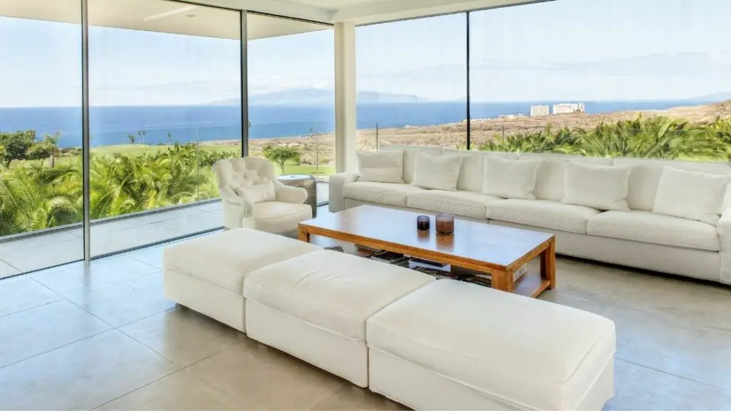 Luxury Living Room Large Windows