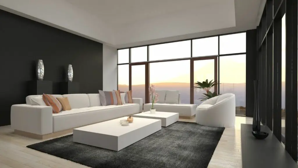 Luxury Living Room Mountain View