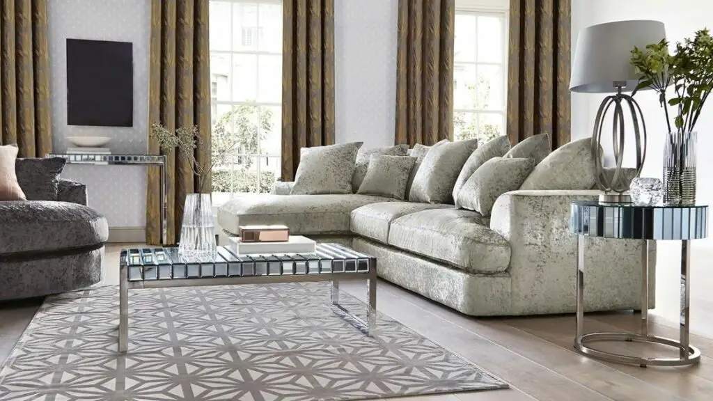 Luxury Living Room Velvet Sofa