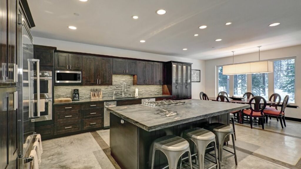 Brown And Gray Kitchen