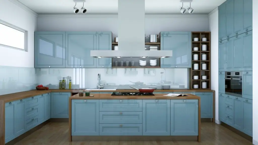 Light Blue Kitchen Cabinets Modern