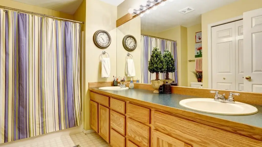 Light Wooden Bathroom Vanity