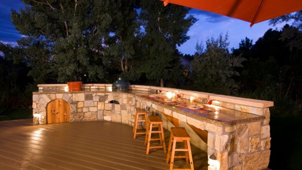 Outdoor kitchen countertop ideas on a budget