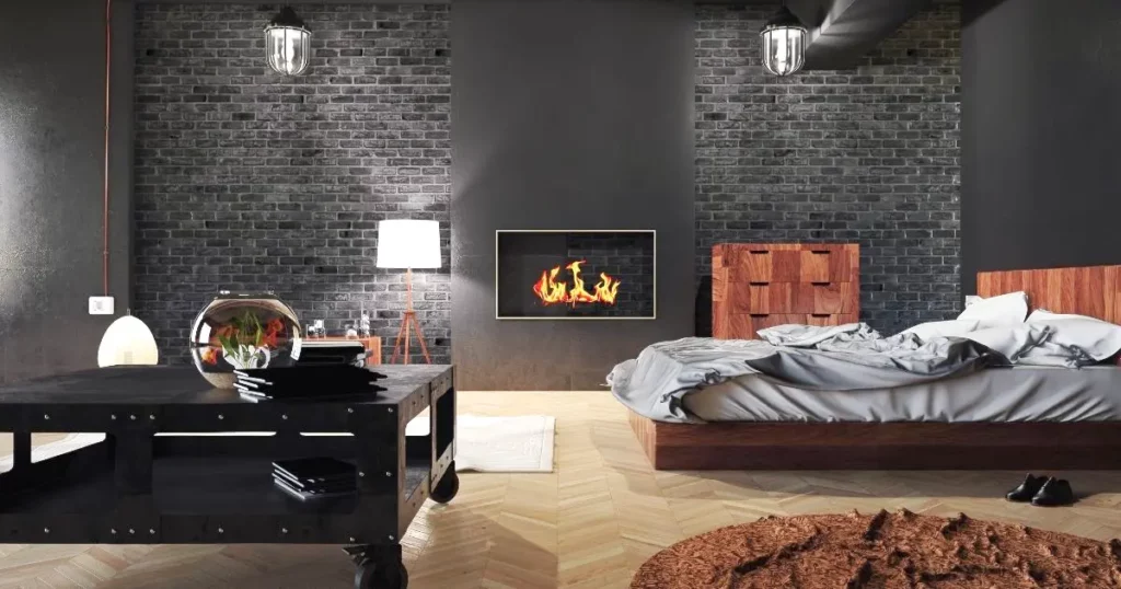 Black furniture for large bedroom