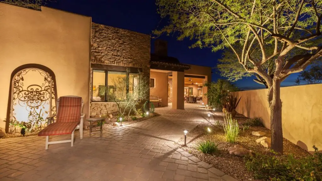 Create Interest and Depth in Your Outdoor Kitchen with Landscape Lighting