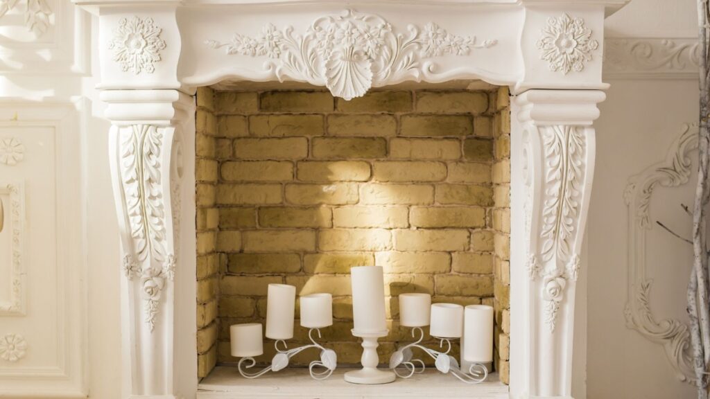 What do you use to whitewash stone fireplace