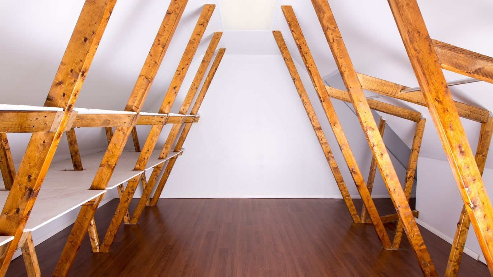 Make More Room in Your Attic Closet with a Clothes Rod
